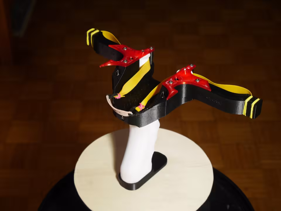 3D printed compound slingshot.